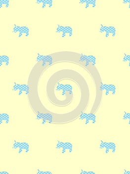 elephant lite blue shape seamless pattern wild life photo