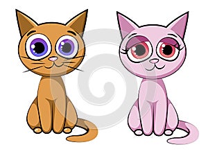 Minu Cartoon Kitty Characters