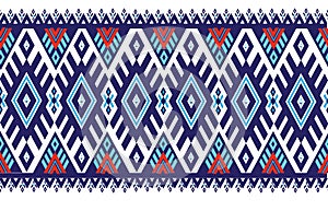 Ethnic Geometric abstract style textiles pattern design.