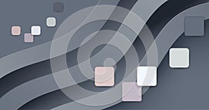 Abstract minimalistic gray background with geometric shapes