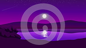 glowing and strarry night