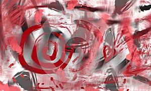 background white red haos