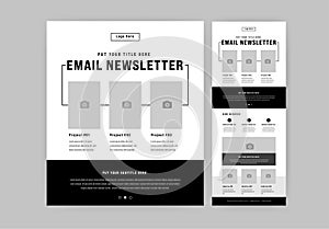 Email Newsletter Layout or Email Newsletter Layout Design