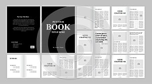 Book Layout Black andsss white and ebook layout design