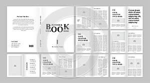 Book Layout Black andsss white and ebook layout design