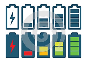 battery status or charging set