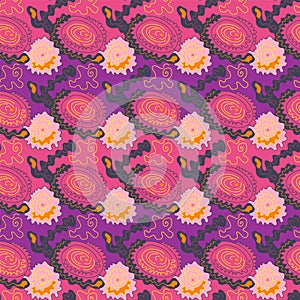 Abstract urban vector seamless artwork with surreal pattern