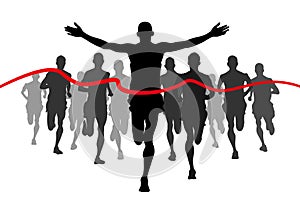 Runner, Running a marathon, runner wins