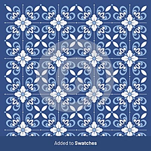 unique vector historycal encaustic tile pattern