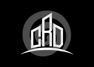 Letter CRD building vector monogram logo design template. Building Shape CRD logo..