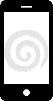 Abstract mobile phone clipart design on white