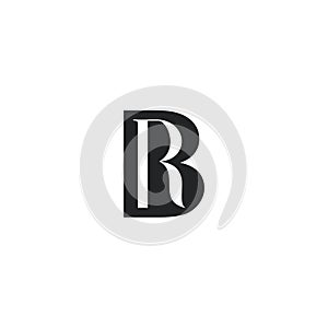 RB or BR logo initial letter design template vector