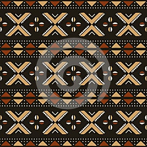 Tribal nand drawn seamless pattern