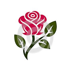 Red rose vector art work