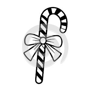 Best Candy Cane T-Shirt Design vetoe silhouette illustration