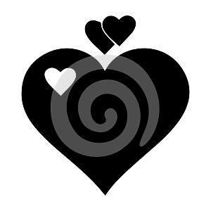 Best 300 DPI Valentine Heart Silhouette Vector