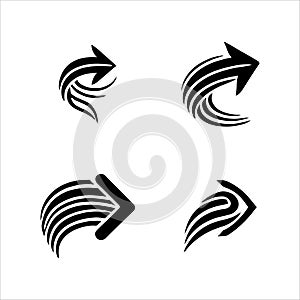 Set of arrows, arrows different. Arrow icon. Vector eps illustration