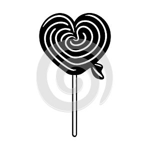 Best Valentine's Day Lollipop Heart Vector