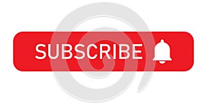 Subscribe with bell icon. Vector illustration.