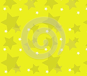 Celestial Starburst Symphony on Yellow Canvas