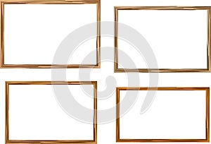 brown color pattern colorful rectangular frames set