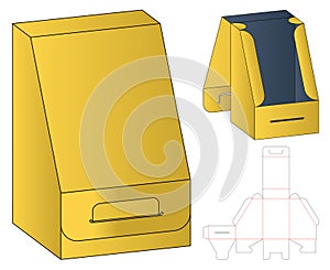 Box Packaging Dieline Blueprint Template