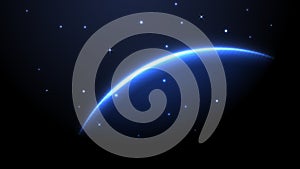 Starry night sky background eps vector illustration.