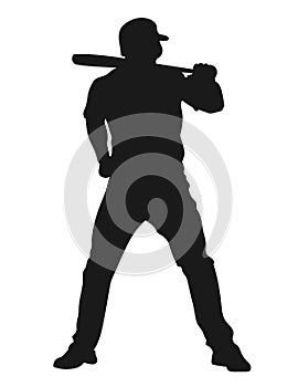 Vector Baseball Players. Baseball Player Silhouettes.