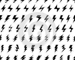 thunder and flash lighting, seamless pattern