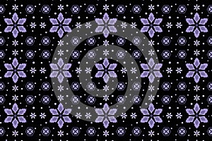 Textured flower pattern