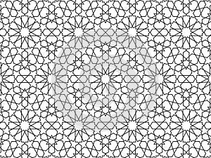 islamic star seamless pattern background vector design