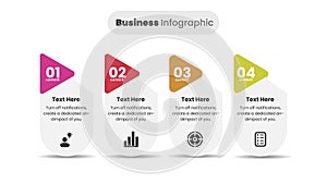 Modern Business Process Infographic Template with Step-by-Step Workflow, Data Chart, and Corporate Strategy Presentation Design