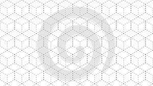 Geometric pattern featuring interconnected hexagons creating a honeycomb