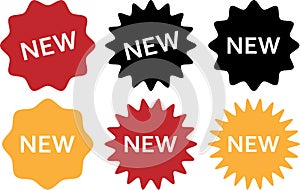 Collection of New Product Label Badges