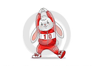 Man Walking Dog Simple Line Illustration