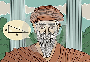 pythagoras discovering the triangle theorem