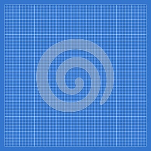 Blueprint graph paper background. grid background with empty space on blue backdrop. notebook pattern, school math sheet