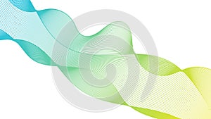 Abstract backdrop with colorful wave gradient