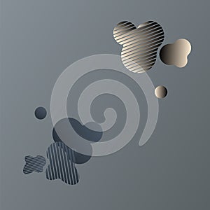 Abstract gray gradient background with color textural elements. vector