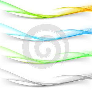 Web abstract wave border swoosh line divider