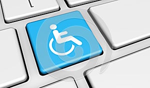 Web Accessibility Icon On Keyboard