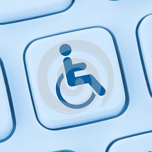 Web accessibility online internet website computer people disabilities blue