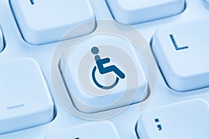 Web accessibility online internet website computer for people wi photo