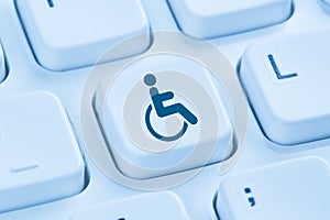Web accessibility online internet website computer for people wi photo