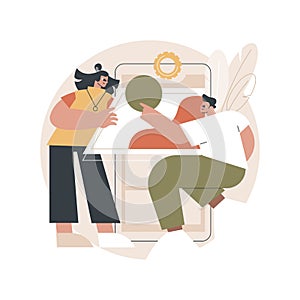 Web application design abstract concept vector illustration.