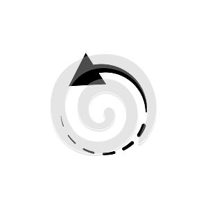 Web Arrow icon. recycle repeat, update, reload vector illustration.