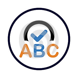 web, autocorrect, computer, online text autocorrect icon