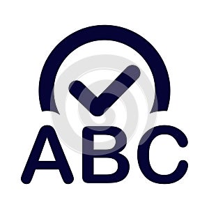 web, autocorrect, computer, online text autocorrect icon