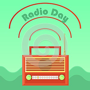 Web banner to the world radio day.