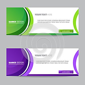 Web Banner Vector Element Design Template